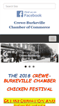 Mobile Screenshot of creweburkevillechamber.com